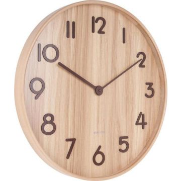 Wandklok Pure L light wood