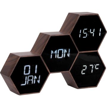Alarm clock Six in the Mix rubberized black