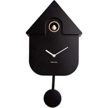 Wall clock Modern Cuckoo black
