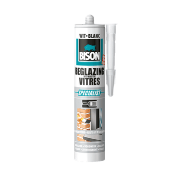 Beglazingskit 290 ml koker wit