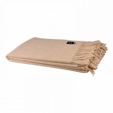 Alpaca plaid licht beige