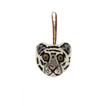 Dierenkop hanger Snowy Tiger
