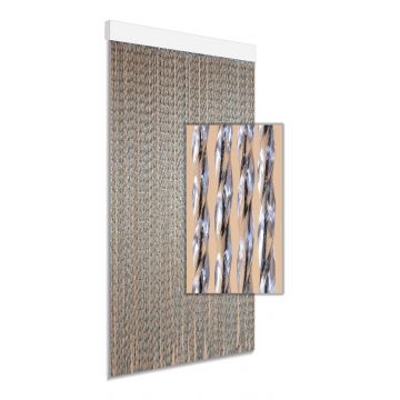 Vliegengordijn zwart 90 x 210 cm