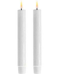 Real Flame Dinner candle 2 pcs (15 cm) White