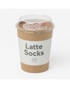 Latte koffie sokken one size