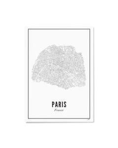 Poster Parijs 21 x 30