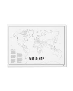 Poster Wereldkaart 40 x 30