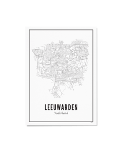 Poster Leeuwarden 21 x 30