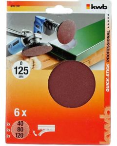 KWB Quickstick schuurpapier schijven 488300