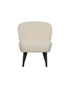 Fauteuil Sara boucle creme