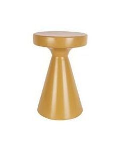 Side table Solid iron mustard yellow