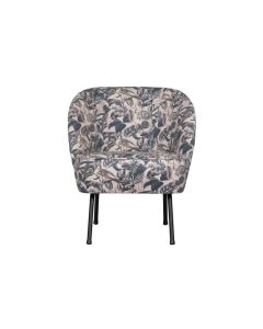 Fauteuil Vogue fluweel bouquet wit