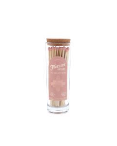 85 lucifers tall safety matches - blush pink