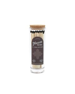 85 lucifers tall safety matches - charcoal