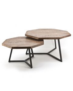 Bijzettafel Octagon (set van 2)