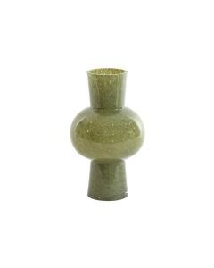 Vase 18x28,5 cm HALLEY glass olive green