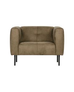 Fauteuil Skin olijfgroen