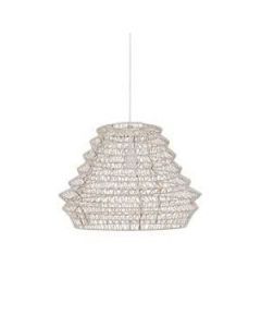 Hanglamp Flame 55x40 cm leer naturel