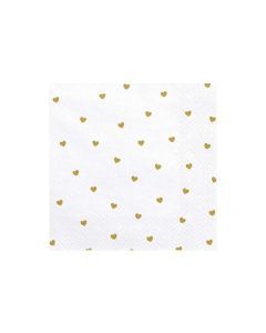 Servetten Golden Hearts