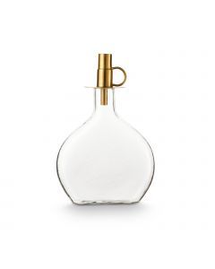 Decoratieve set kandelaar en fles goud