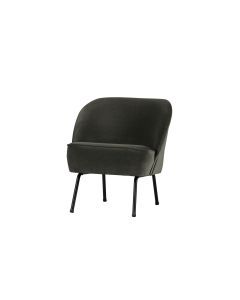 Fauteuil Vogue fluweel onyx