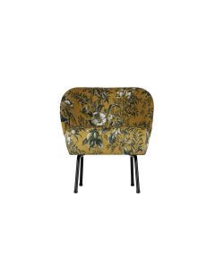 Fauteuil Vogue fluweel poppy mosterd