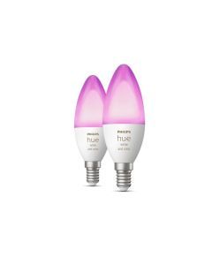 Philips Hue kaarslamp White and color ambiance E14 2-pack