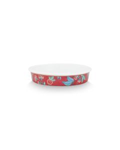 Ovenschaal rond Flower Festival roze 25,5x5cm