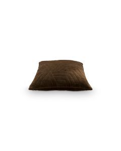 Kussen velvet warm bruin