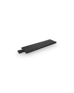 Serveerplank met hendels zwart 62,5x15x1,5cm