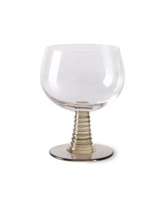 Wijnglas Swirl laag groen