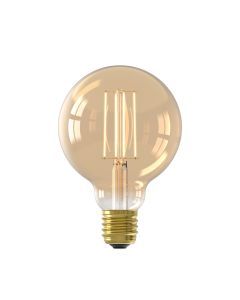 LED volglas LangFilament Globelamp 4,5W 470lm goud