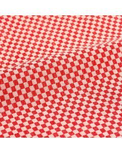 Theedoek Kleine Ruit rood
