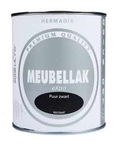 Meubellak eXtra puur zwart krijtmat