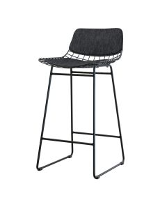 wire bar stool comfort kit black