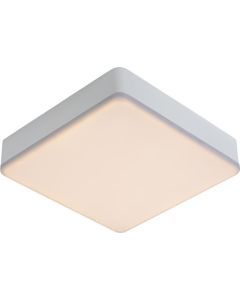 Lucide CERES-LED - Plafonniere Badkamer - LED Dimb. - 1x30W 3000K - IP44 - Wit