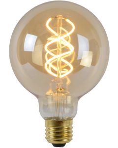 Lucide G95 - Filament lamp - 9,5 cm - LED Dimb. - E27 - 1x5W 2200K - Amber