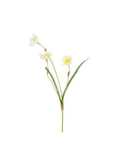 Kunsttak Narcis wit/geel 57 cm