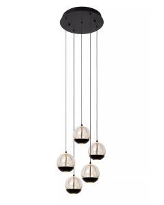 Sentubal hanglamp zwart-Ø35-LED dimb. 52W 2700K