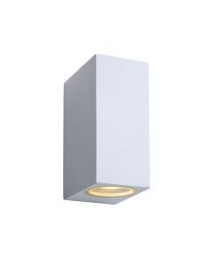 Wandlamp Zora LED vierkant wit H15