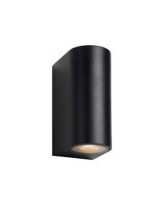 Wandlamp Zora LED rond zwart H15