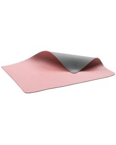 Placemat grijs/licht roze 46x33cm 4st