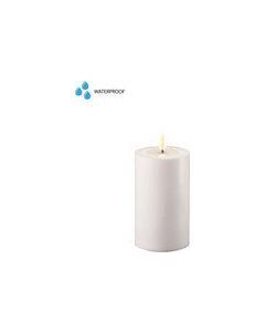 Kaars LED outdoor wit 7,5x12,5 cm