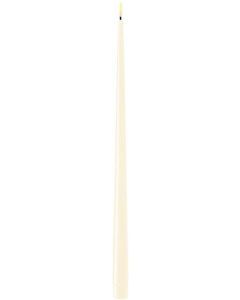 Dinerkaars led 2,2x38cm set van 2 creme met glans