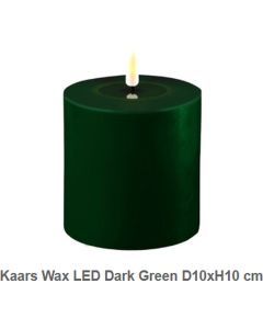 Kaars led 10x10cm groen