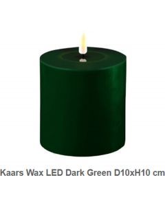 Kaars led 10x10cm groen