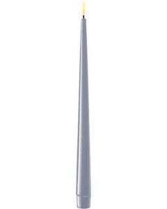 Dinerkaars led Shiny 2,2 x 28 cm blauw (set van 2)