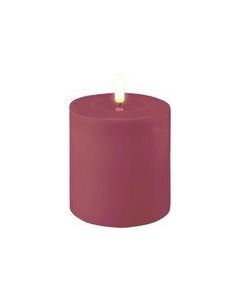 Kaars LED magenta 10x10 cm