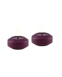 Drijfkaars LED violet (set van 2)