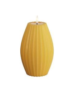 Kaars LED curry Stripe 7,5x10 cm